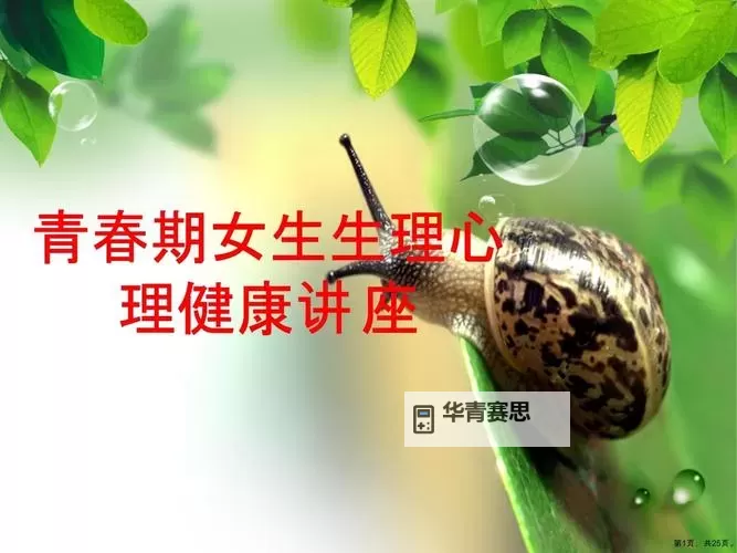 真人版青春期女性教育PPT:全面理解与健康成长指南图2