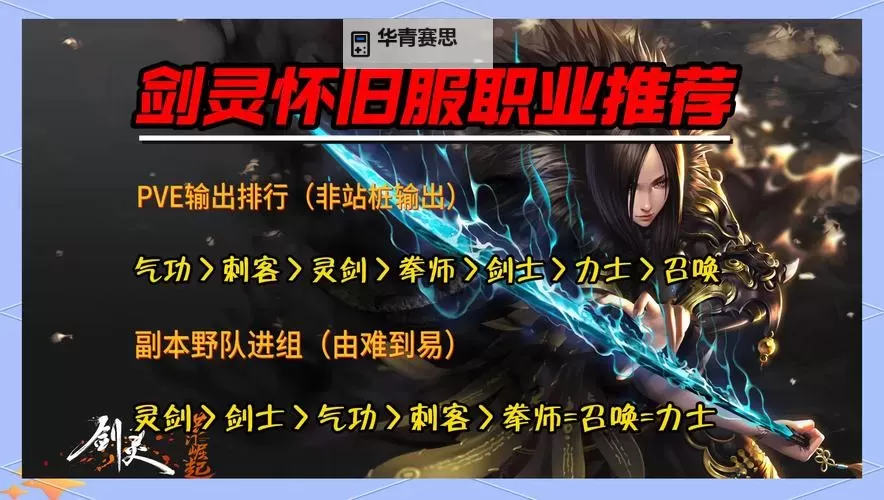 2022年剑灵哪个职业PK最厉害排行榜解析图2