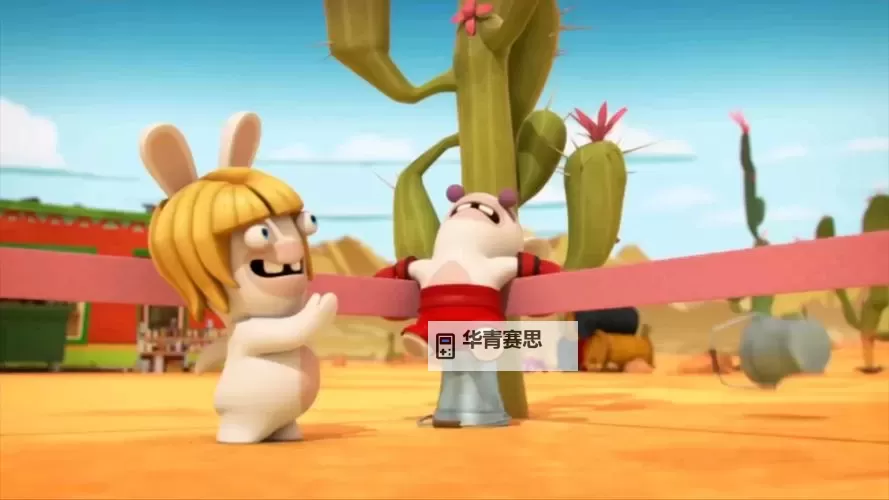 疯狂追逐:抓住貂蝉的两只大兔子的动画片大冒险图1