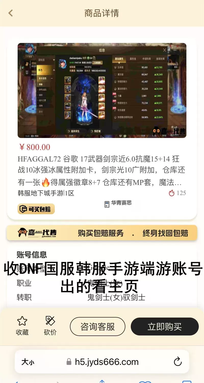 寻找优质的dnf韩服手游号推荐与购买攻略图2