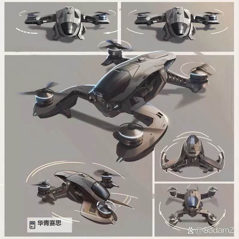 《逆境重生》AI机械体-警戒无人机图1